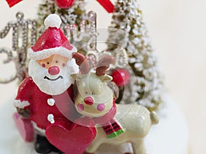 Christmas santa toy decor