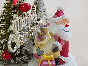 Christmas santa toy decor