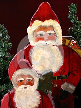 Christmas santas photo