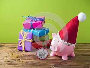 Christmas savings concept