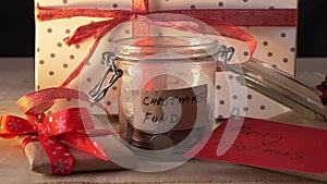 Christmas savings fund for festive gifts