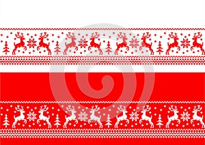 Christmas seamless banners - cdr format
