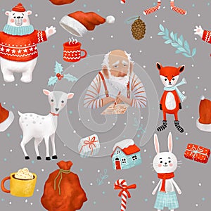 Christmas seamless pattern