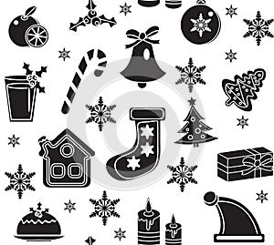 Christmas seamless pattern. background, texture, wallpaper, fabric. Vector illustration