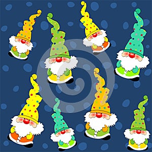 Christmas seamless pattern ornaments - vector