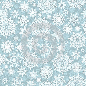 Christmas seamless pattern snowflake. EPS 10