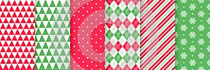Christmas seamless pattern.  Vector illustration. Festive wrapping paper