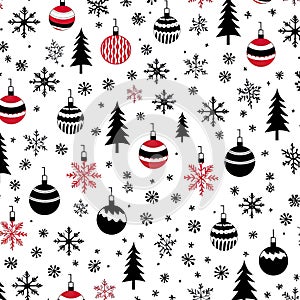 Christmas seamless pattern, wrapping paper