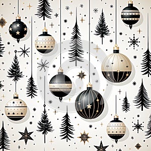 Christmas seamless pattern, wrapping paper