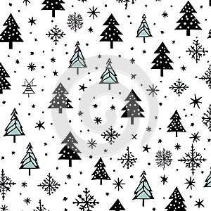 Christmas seamless pattern, wrapping paper