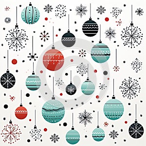 Christmas seamless pattern, wrapping paper