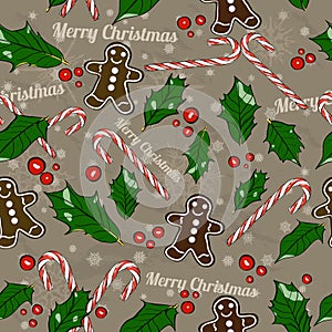 Christmas seamless texture.