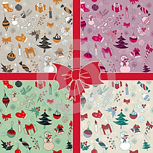 Christmas seamless vector pattern.