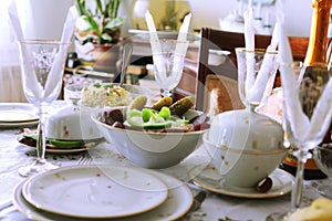 Christmas served table ( stout)