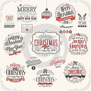 Christmas set - labels