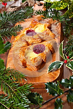 Christmas shape pastry photo