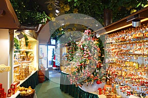 Christmas shop interior