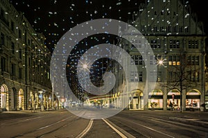 Christmas shopping in the colorfully decorated Zurich Bahnhofstrasse - 3 photo