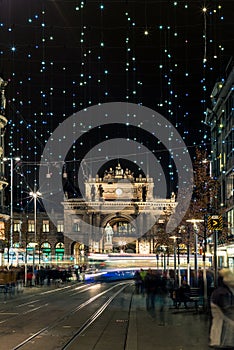 Christmas shopping in the decorated Zurich Bahnhofstrasse - 5 photo