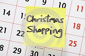 Christmas Shopping Reminder