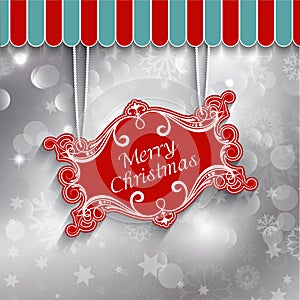 Christmas sign background