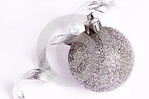 Christmas silver ball