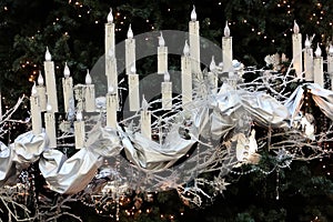 Christmas silver decorations