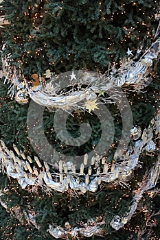 Christmas silver decorations