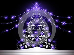 Christmas silver fur-tree