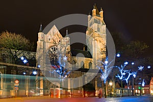 Christmas Sint-Salvator Cathedral, Bruges, Belgium