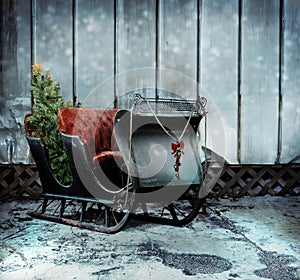 Christmas sleigh photo
