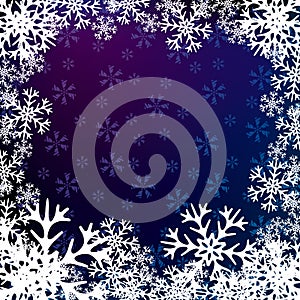 Christmas snow background