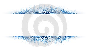 Christmas snow banner