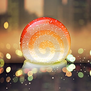 Christmas snow globe