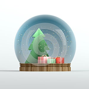 Christmas snow globe