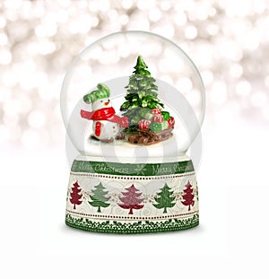 Christmas snow globe