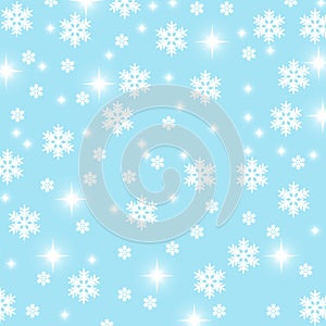 Christmas snowfalke backgrouund illustration
