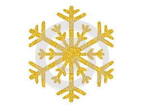 Christmas snowflake on white