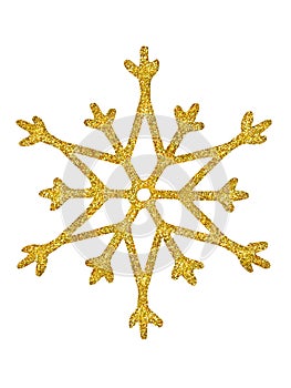 Christmas snowflake on white