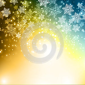 Christmas snowflakes background