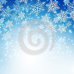 Christmas snowflakes background