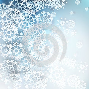 Christmas snowflakes background. EPS 10