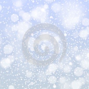 Christmas snowflakes background vector blue light abstract