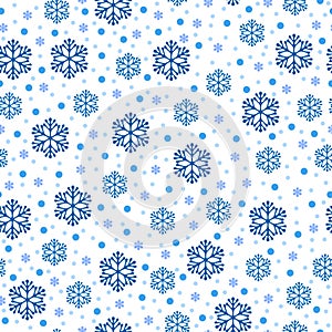 Christmas snowflakes pattern seamless