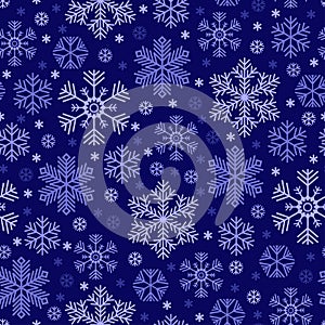 Christmas snowflakes pattern seamless