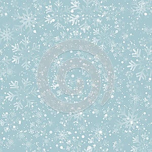 Christmas snowflakes seamless background