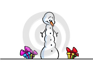 Christmas snowman amaze great gift cartoon photo