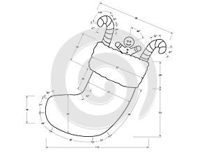 Christmas Sock Blueprint