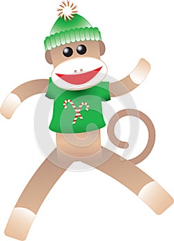 Christmas Sock Monkey