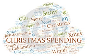 Christmas Spending word cloud